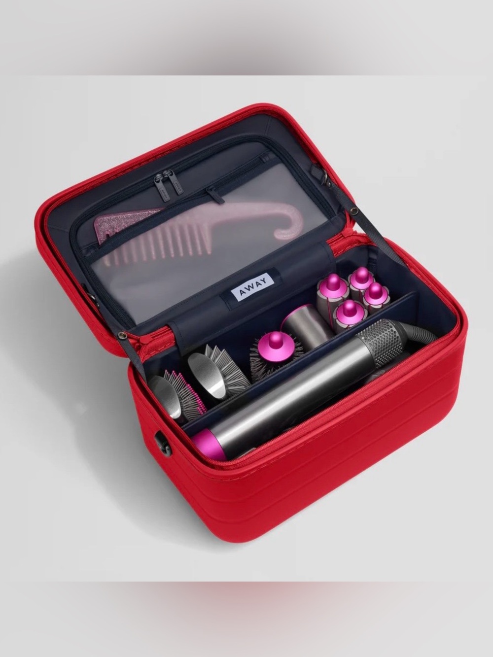 Away Red Train Case with Black Strap - Picture 6 of 8